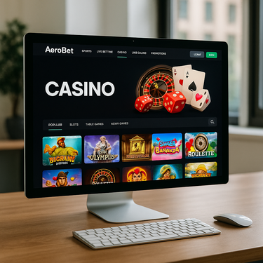 AeroBet - Interface Design Desktop - Navigation Intuitive
