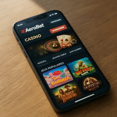 AeroBet - Application Mobile Responsive - Smartphone et Tablette